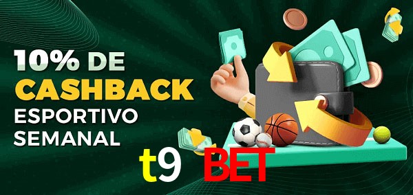 10% de bônus de cashback na t9 bet